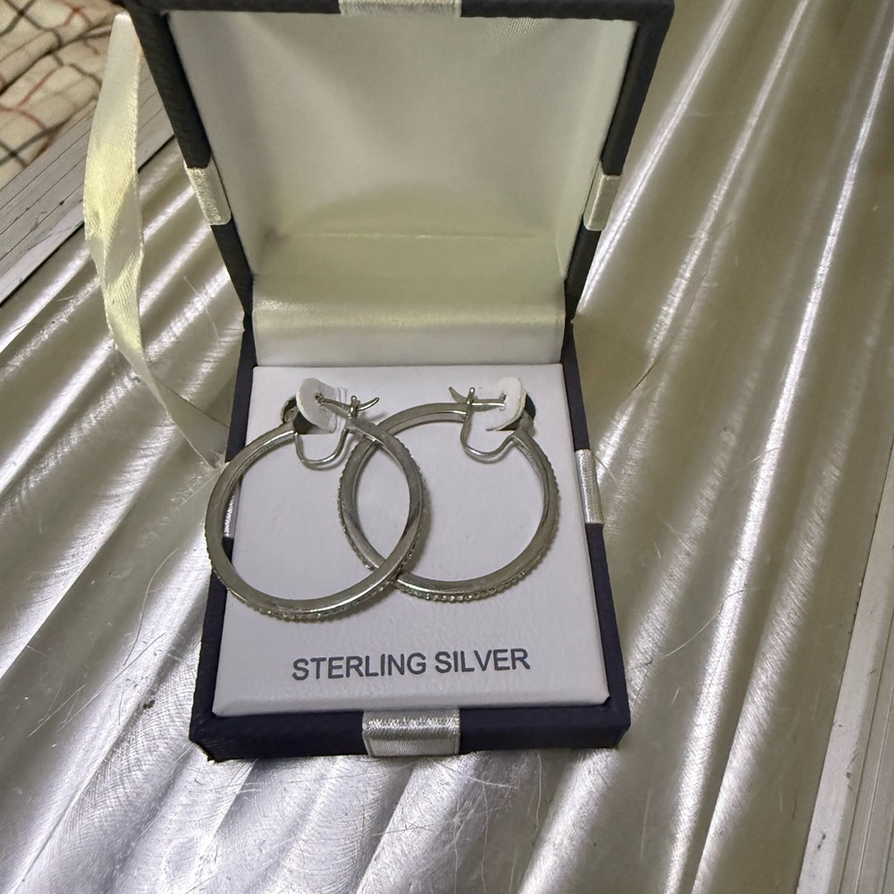 Elegant Silver Hoop Earrings
